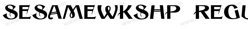 SesameWkshp Regular字体转换